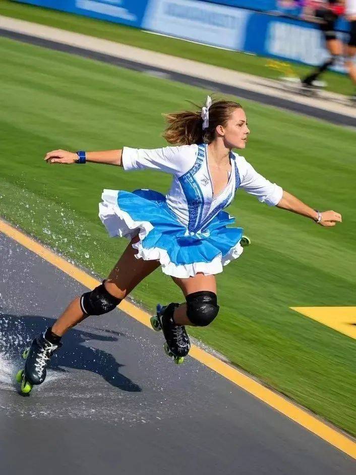 轮滑选手飘逸表演精湛技艺让人赞叹不已的简单介绍 轮滑选手飘逸表演精湛技艺让人赞叹不已的简单介绍